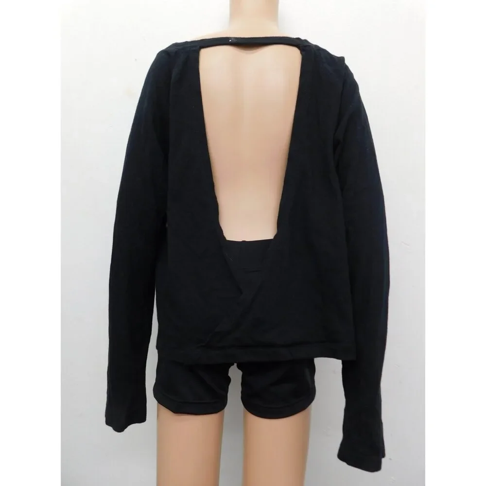 Pre-Owned Dance Tshirt Justice  Large Child Black Jazz Ballet